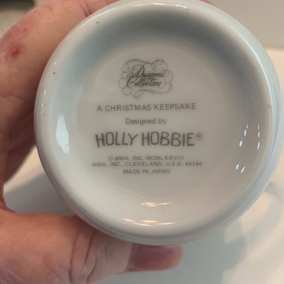 Vintage Holly Hobbie Christmas Mug 1978 Merry Ways Fill Christmas Days Japan - Picture 7 of 8